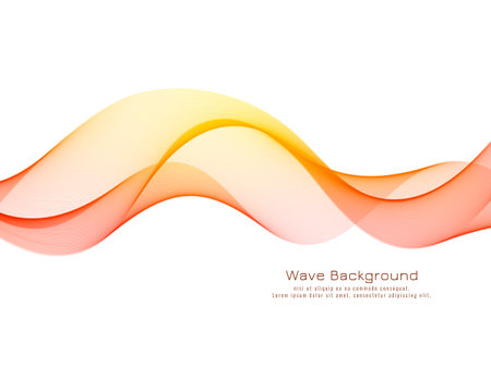 Modern decorative colorful wave background vectorのイラスト素材