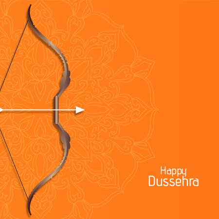 Happy Dussehra cultural festival background vectorのイラスト素材