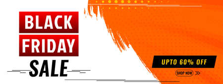 Promotional Black friday sale dicount banner design vector