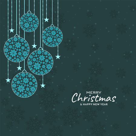 Decorative beautiful Merry Christmas background vectorのイラスト素材