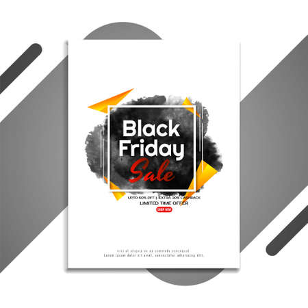 Black friday sale advertisement brochure template vectorのイラスト素材