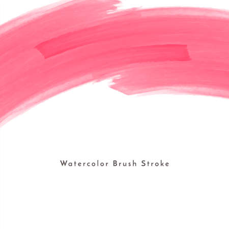 Pink watercolor brush stroke design background vectorのイラスト素材