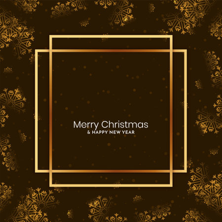 Merry Christmas festival decorative snowflakes background vectorのイラスト素材