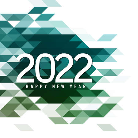 Happy new year 2022 celebration greeting background vector