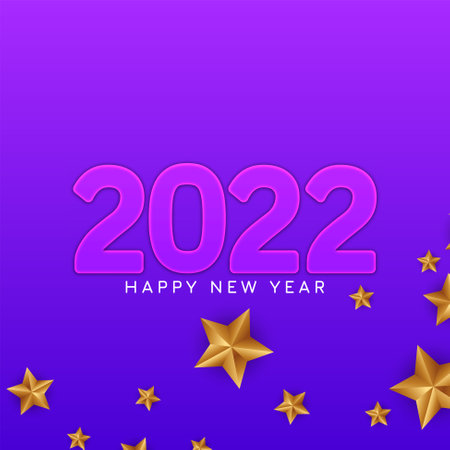Abstract Happy new year 2022 modern background vector