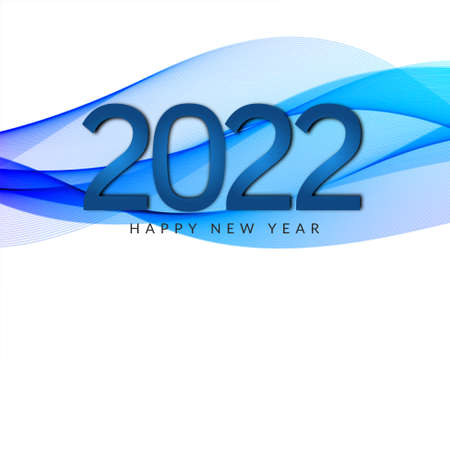 Beautiful Happy new year 2022 greeting background vectorのイラスト素材