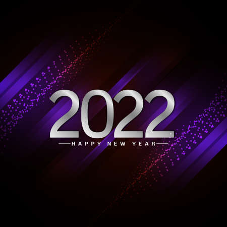Happy new year 2022 elegant stylish background vector