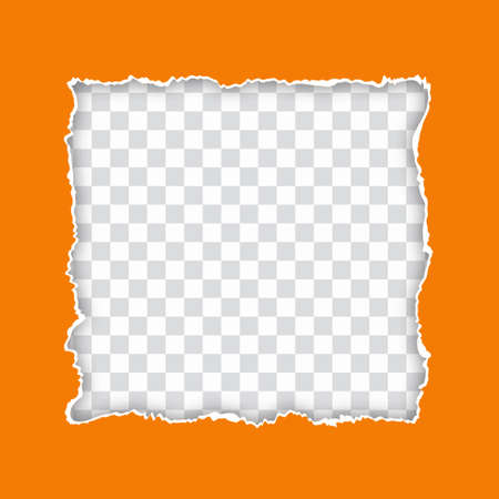 Torn paper style frame design background vectorのイラスト素材