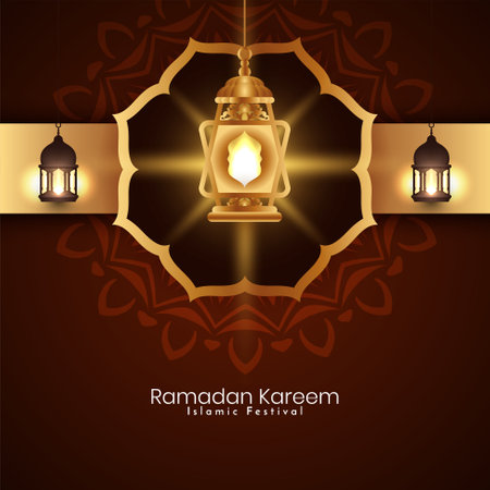 Ramadan Kareem Islamic festival atistic stylish background vectorのイラスト素材