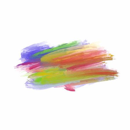 Abstract colorful watercolor brush stroke design vectorのイラスト素材