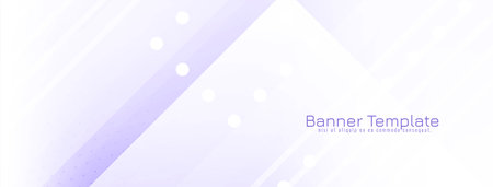 Soft violet color geometric design modern business banner vectorのイラスト素材