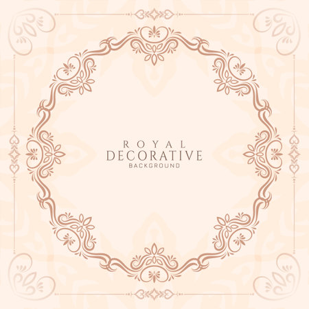 Abstract decorative frame beautiful stylish background vectorのイラスト素材
