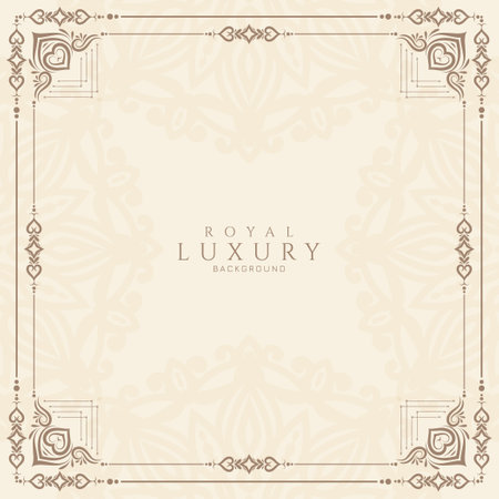 Artistic classic decorative floral frame design background vectorのイラスト素材