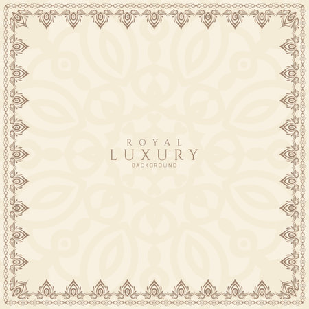 Decorative artistic floral frame background design vectorのイラスト素材