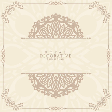 Classic beautiful decorative floral frame background vectorのイラスト素材