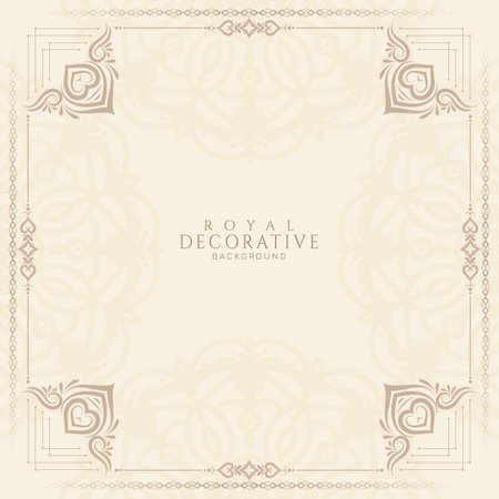 Classic beautiful decorative floral frame background vectorのイラスト素材