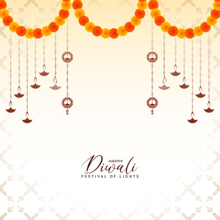 Happy Diwali Indian festival classic traditional background vectorのイラスト素材