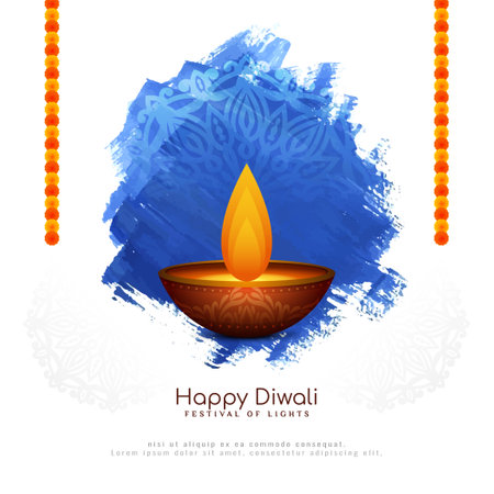 Religious Happy Diwali Indian festival decorative background vectorのイラスト素材