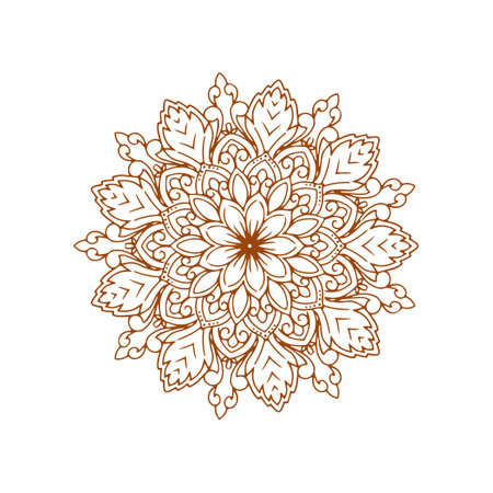 Decorative elegant mandala design background vectorのイラスト素材