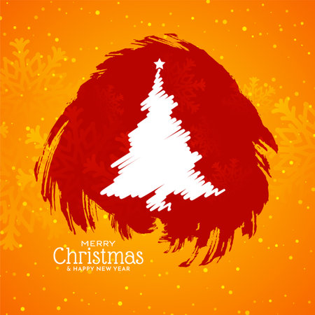 Merry Christmas festival celebration modern background design vectorのイラスト素材