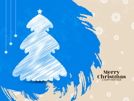Merry Christmas festival decorative elegant background design vectorのイラスト素材