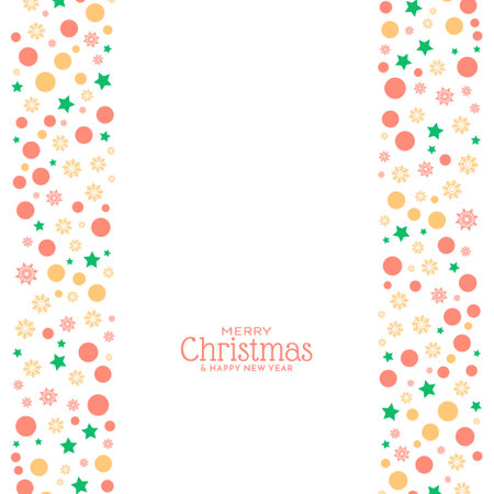 Modern Merry Christmas festival elegant background design vectorのイラスト素材