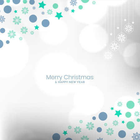 Merry Christmas festival celebration decorative background design vectorのイラスト素材
