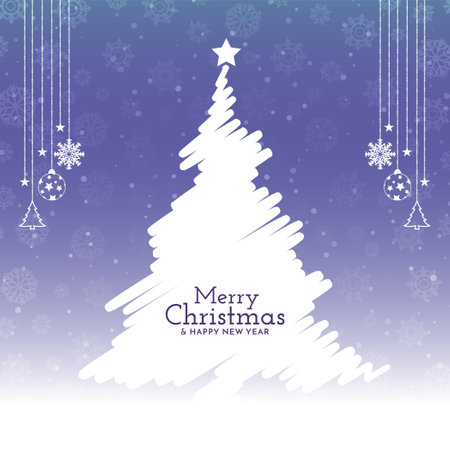 Merry Christmas festival celebration decorative background design vectorのイラスト素材