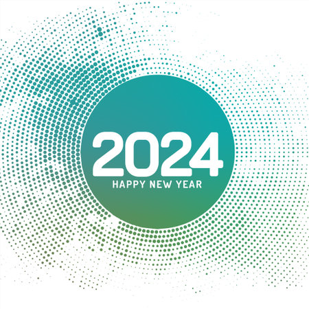 Elegant Happy new year 2024 beautiful background design vectorのイラスト素材
