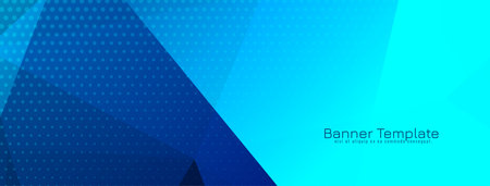 Modern decorative blue geometric polygon banner design vectorのイラスト素材