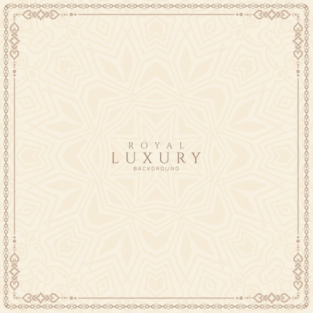 Luxurious stylish Vintage floral frame background vectorのイラスト素材