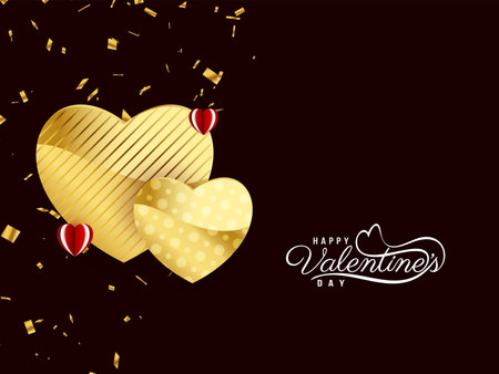 Happy Valentines day celebration lovely background design vectorのイラスト素材