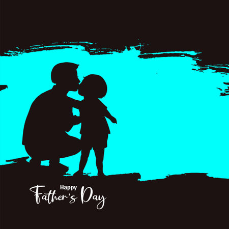 Happy Father's day celebration greeting background design vectorのイラスト素材