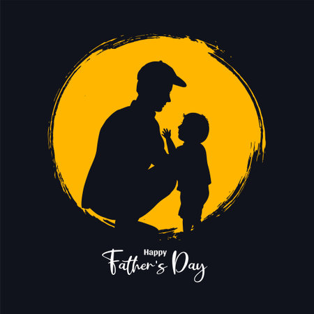 Happy Father's day celebration decorative greeting card design vectorのイラスト素材