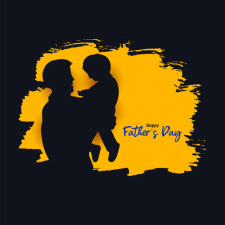 Abstract Happy Father's day celebration modern background design vectorのイラスト素材