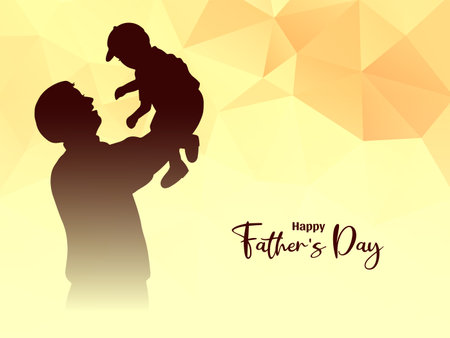 Happy Father's day celebration greeting background design vectorのイラスト素材