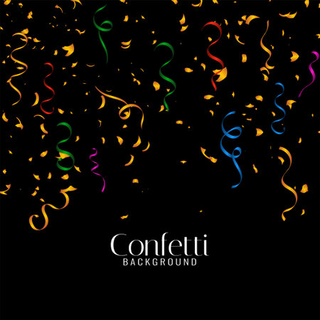 Stylish decorative colorful confetti background vectorのイラスト素材