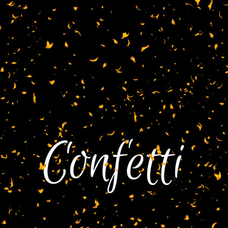 Stylish decorative golden colorful confetti background vectorのイラスト素材