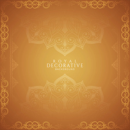 Classic decorative frame beautiful luxurious background vectorのイラスト素材