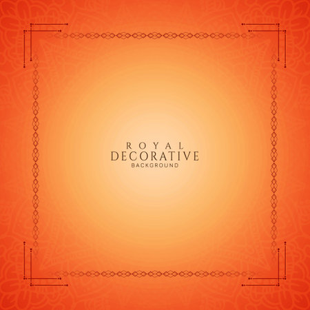 Elegant royal floral frame classic background vectorのイラスト素材