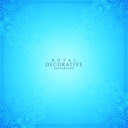 Elegant ethnic floral frame decorative background vectorのイラスト素材