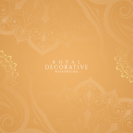 Luxurious ethnic floral frame stylish background vectorのイラスト素材