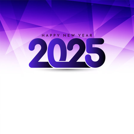 Happy New year 2025 celebration greeting background vectorのイラスト素材