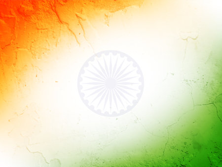 Decorative Indian flag theme Republic day 26th january texture background vectorのイラスト素材