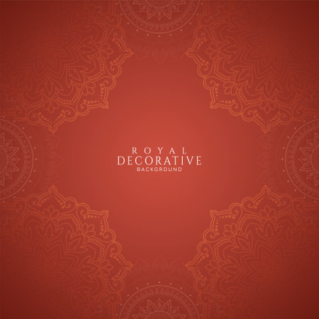 Elegant classic floral frame mandala decor background vectorのイラスト素材