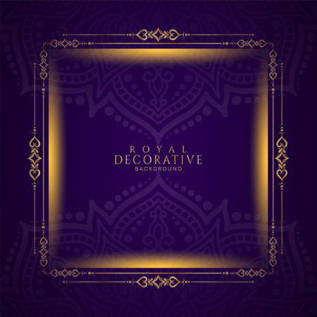 Artistic beautiful floral frame elegant mandala frame background vectorのイラスト素材