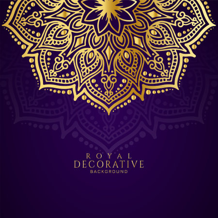 Elegant classic floral frame mandala decor background vectorのイラスト素材