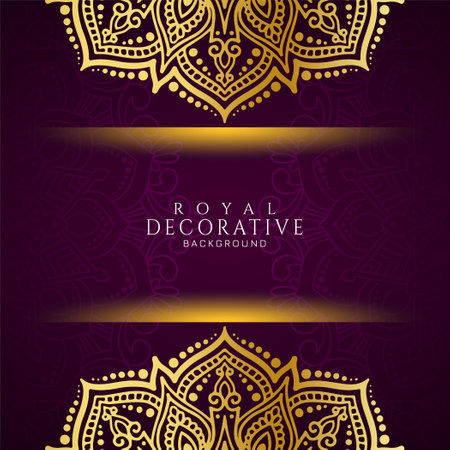 Beautiful ethnic floral frame mandala luxurious background vectorのイラスト素材