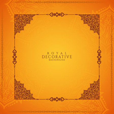 Classic beautiful luxurious floral frame decorative background vectorのイラスト素材