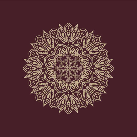Elegant mandala design decorative background vectorのイラスト素材